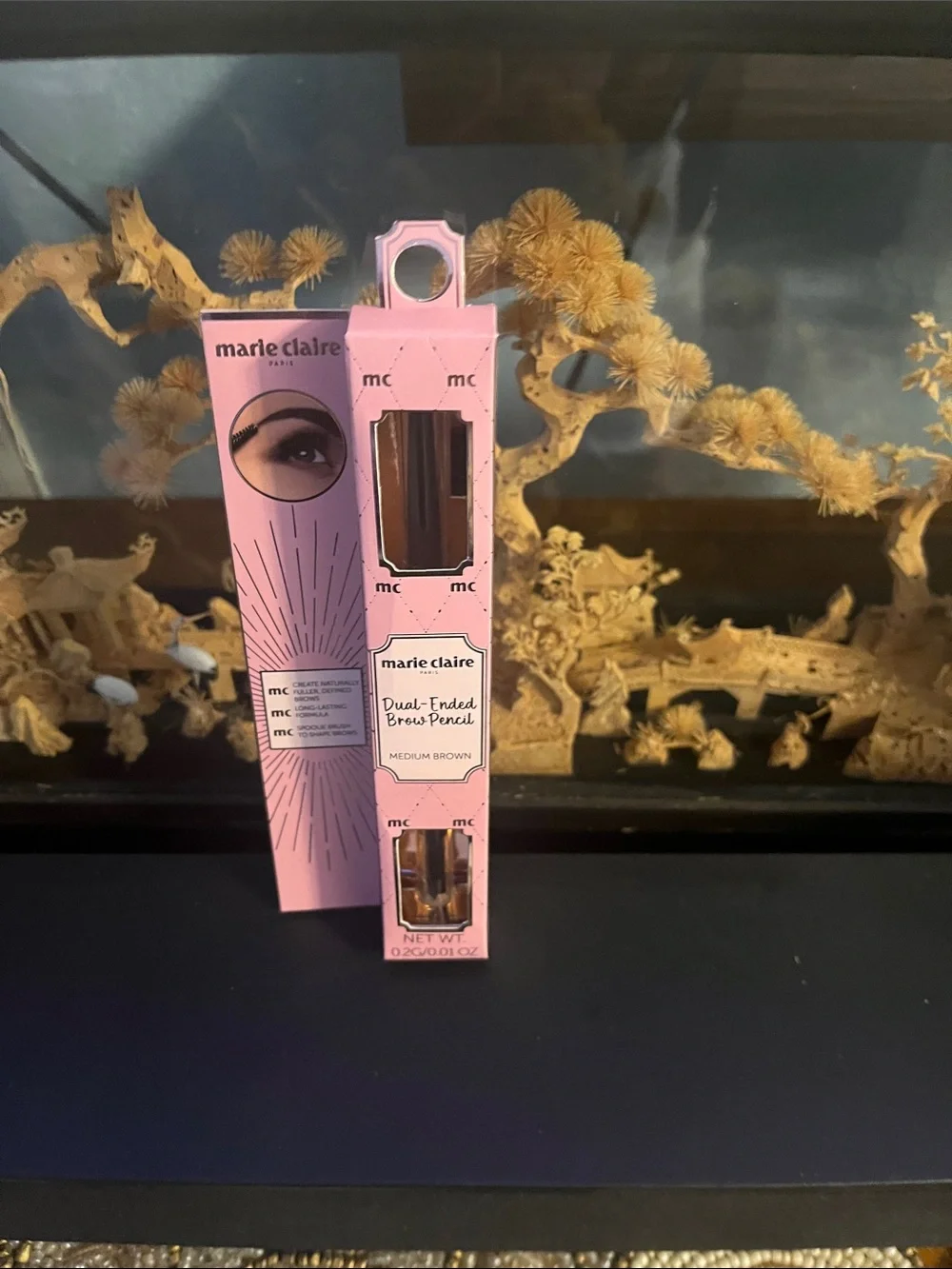 Dual-Ended Brow Pencil — Medium Brown